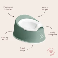 BabyBjörn Smart Potte - Grågrøn/Hvid