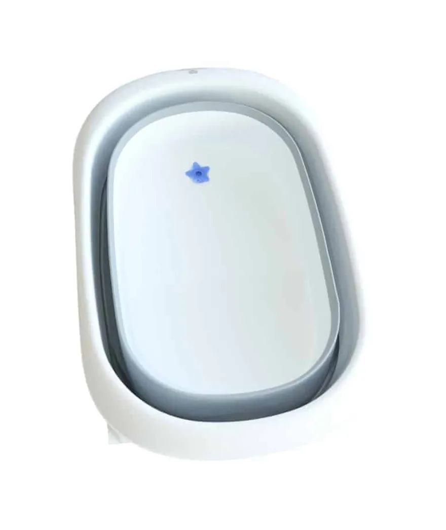 Badekar foldbar - 100 l. - hvid/grå