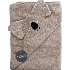 Badeslag sand m/ koala bjørn str. 75x75 cm.