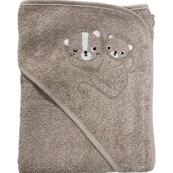Badeslag sand m/ mor & barn apl.str. 100x100 cm. Oeko Tex