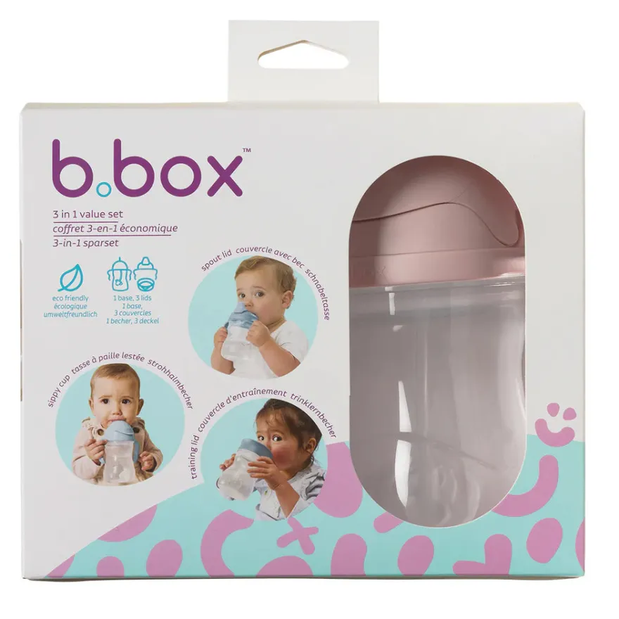 b.box 3-i-1 Krus sæt - Rosa
