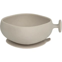 b.box Madskål med låg Silikone - Beige