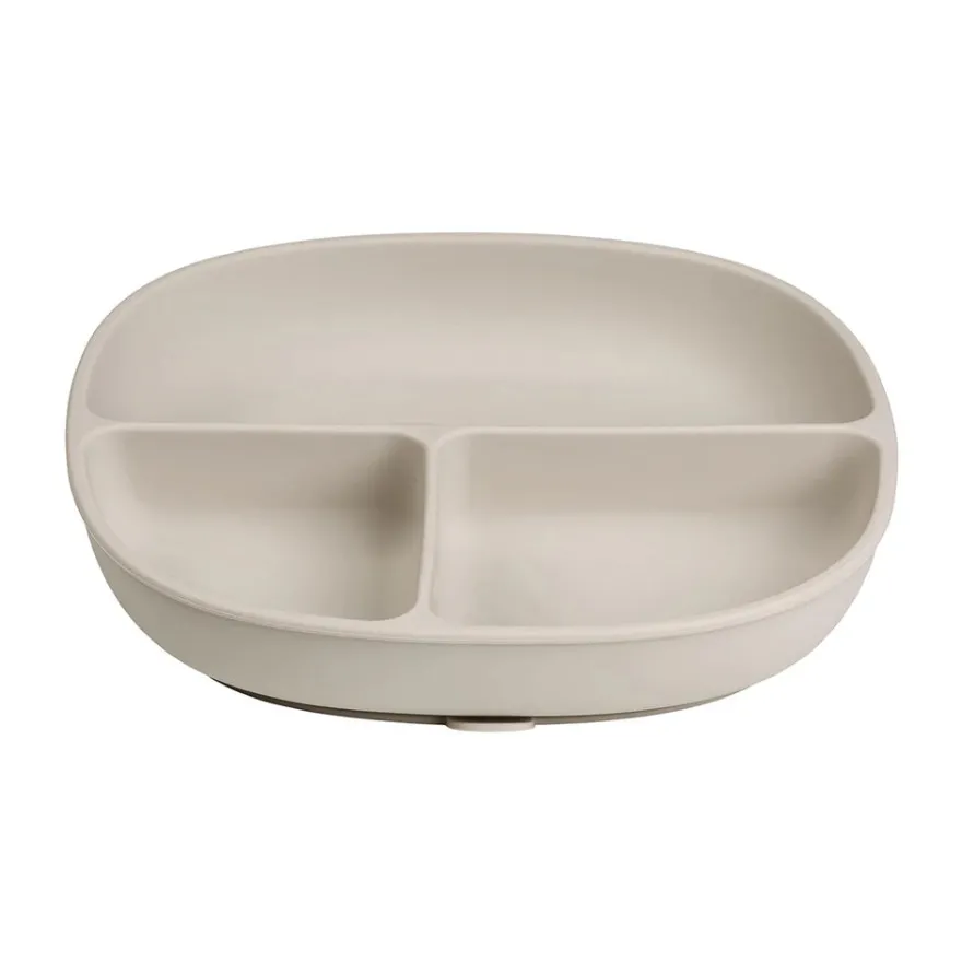 b.box Tallerken m/låg silikone - Beige