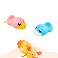 B.Duck Wind Up Bath Duck - Gul/Pink