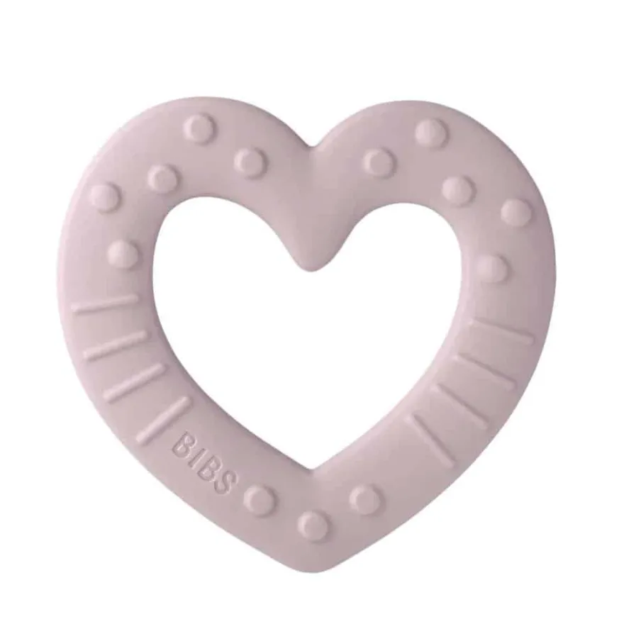BIBS Baby Bitie Heart Pink Plum
