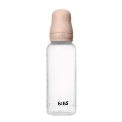 BIBS Baby Flaske Rund Latex 1 pack 270 ml Medium Flow Blush