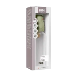 BIBS Baby Flaske Rund Latex 1 pack 270 ml Medium Flow Sage