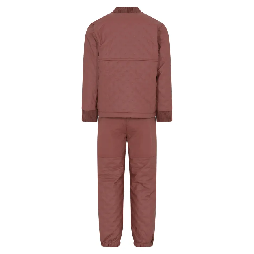 CeLaVi Coated Termosæt m/Fleece- Mahogany