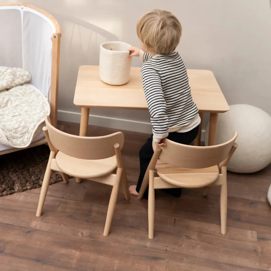 Curve Lab Skrivebord - Massiv Bøgetræ