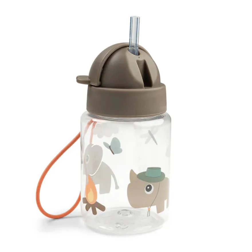 Done by Deer Drikkedunk m/sugerør Tiny trails 280 ml - sand