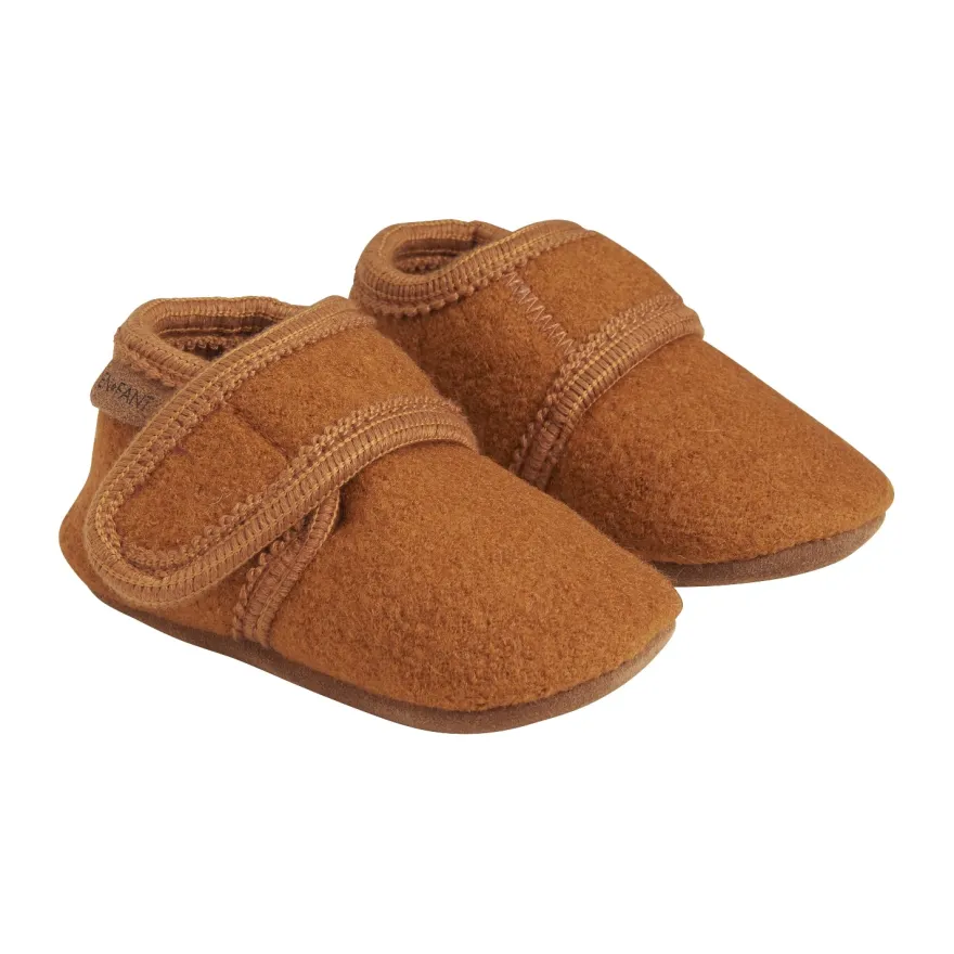 En Fant Baby Uld Sutsko - Leather Brown