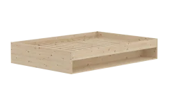 Flexa Grow gulvseng med hylde - 144,5x204cm