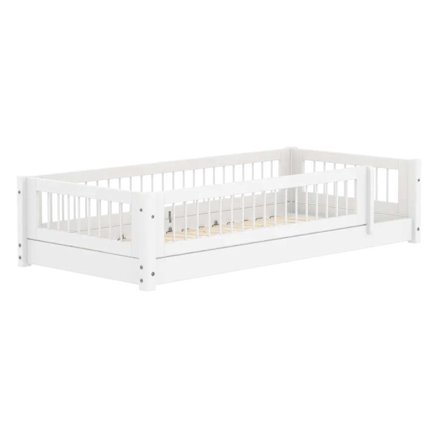 Flexa Montessori seng 90x200cm - tremmesider og sengehest (tremmer)