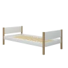 FLEXA NOR Enkeltseng 90x200 cm - Hvid/eg