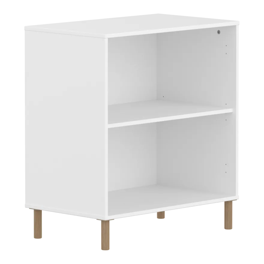 Flexa Saga Reol 84x75,5x45 Hvid/Egetræ