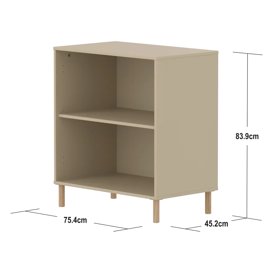Flexa Saga Reol 84x75,5x45 Sand/Egetræ