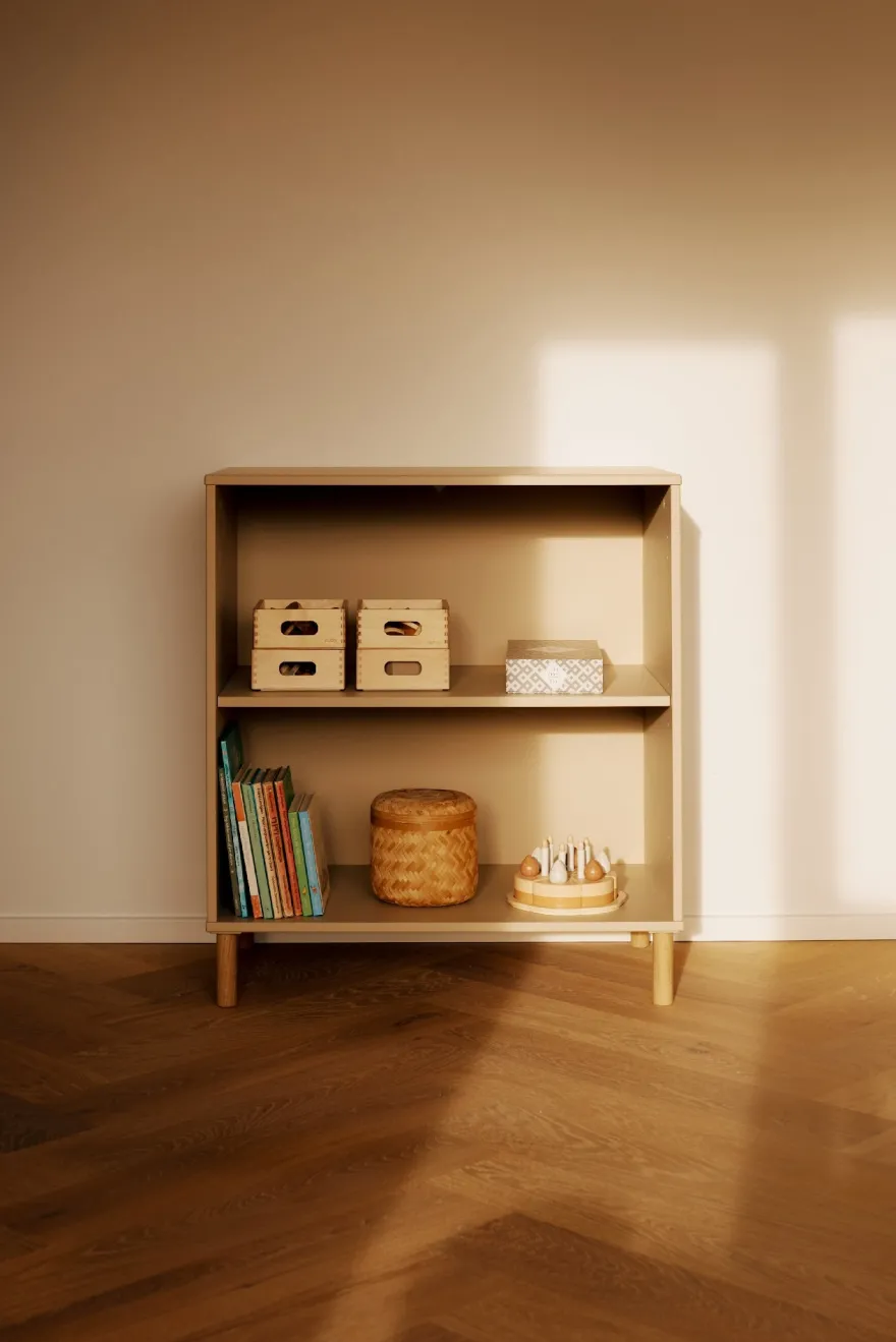 Flexa Saga Reol 84x75,5x45 Sand/Egetræ