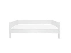 FLEXA WHITE Enkeltseng 90x200 cm m. baggavl - Hvid