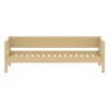 FLEXA WHITE Enkeltseng 90x200 cm m. baggavl - Sand