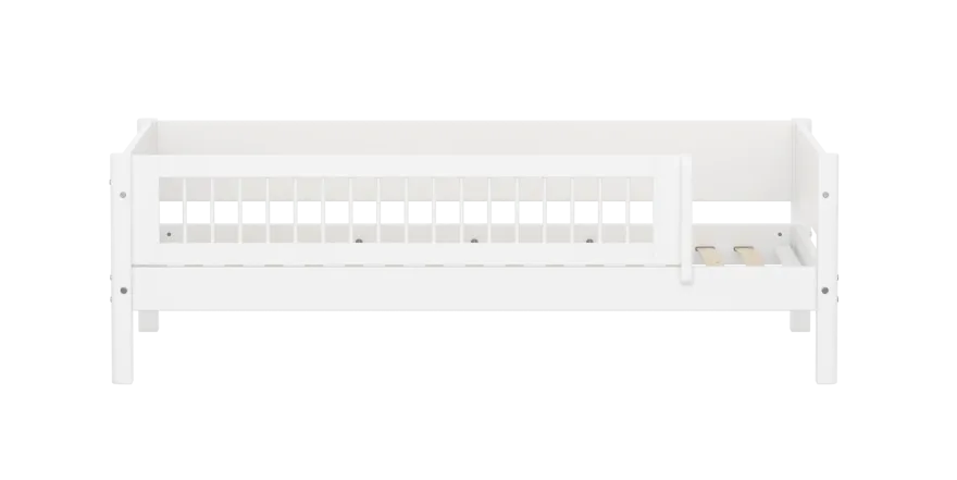 FLEXA WHITE Enkeltseng 90x200 cm m. crossbar sengehest - Hvid