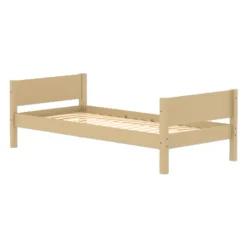 FLEXA WHITE Enkeltseng 90x200 cm - Sand