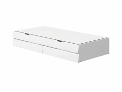 FLEXA WHITE/NOR Udtræksseng og to skuffer til enkeltseng 90x200 cm - Hvid