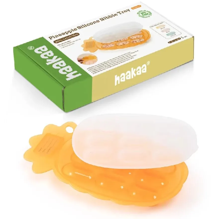 Haakaa Pineapple Frysebakke - Tangerine