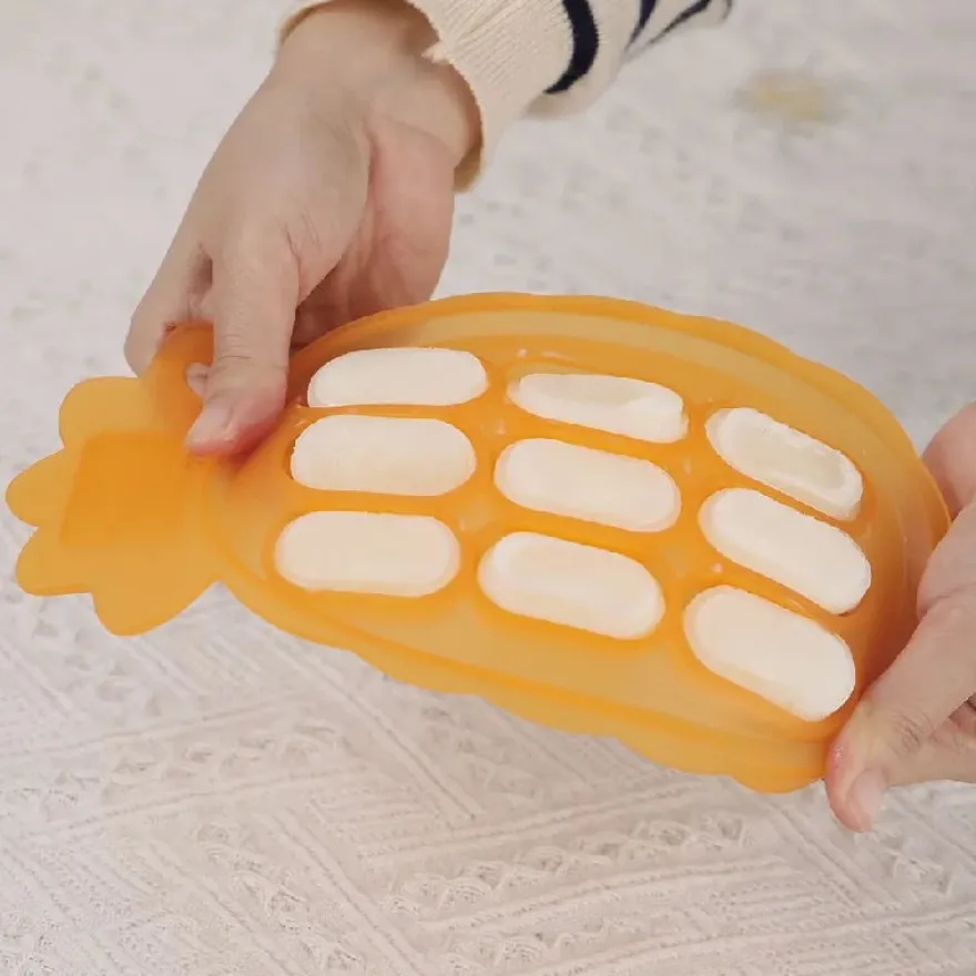 Haakaa Pineapple Frysebakke - Tangerine