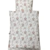 Junior sengelinned, dess. 1339 beige m/ sød giraf