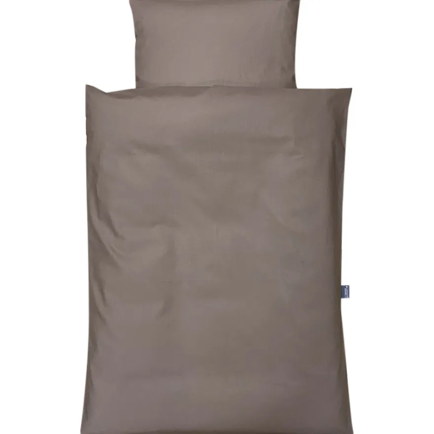 Junior sengelinned, dess. 1270 ensfarvet TAUPE/038