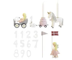 Kids By Friis Fødselsdagstog - blomsterfeer m. 11 tal