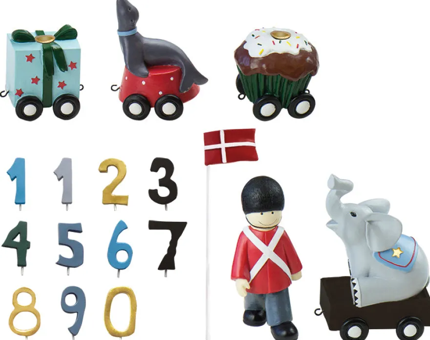Kids by Friis fødselsdagstog Garder med 9 tal