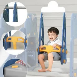 Kids Zone aktivitets lastbil med rutsjebane og gynge