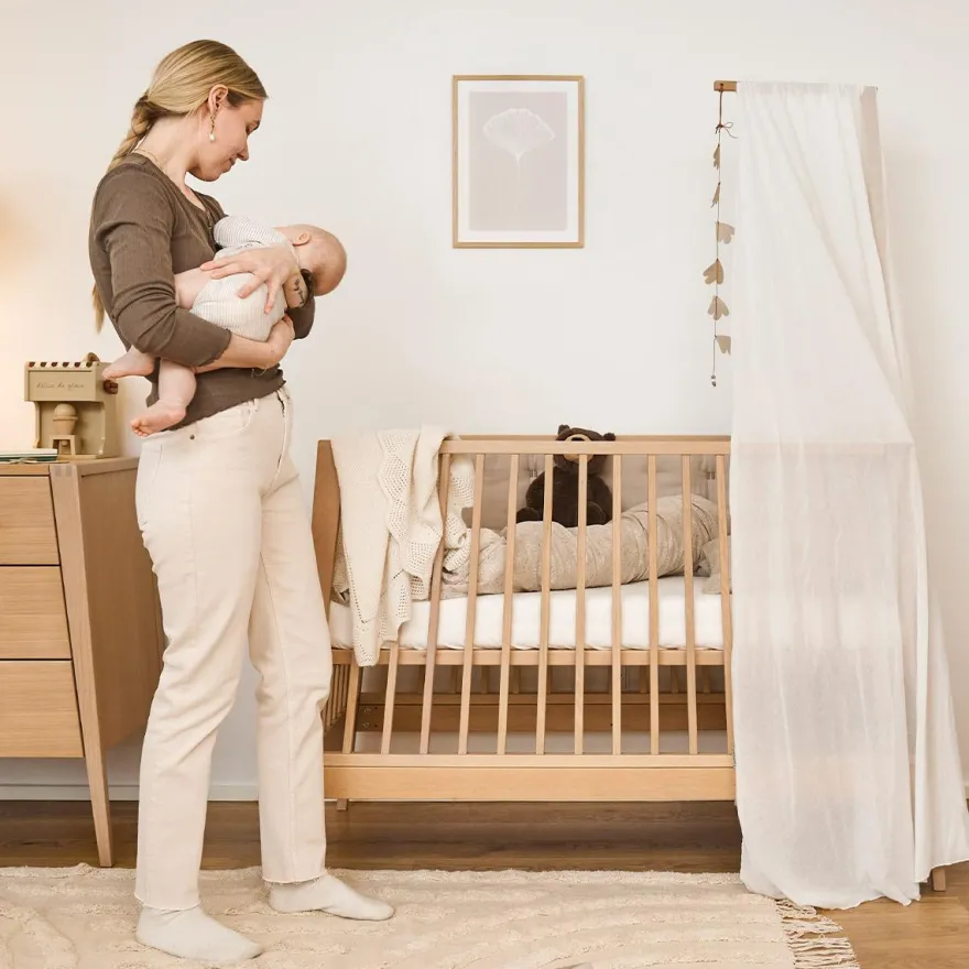 Leander Linea Babyseng inkl. Himmelpind - Eg