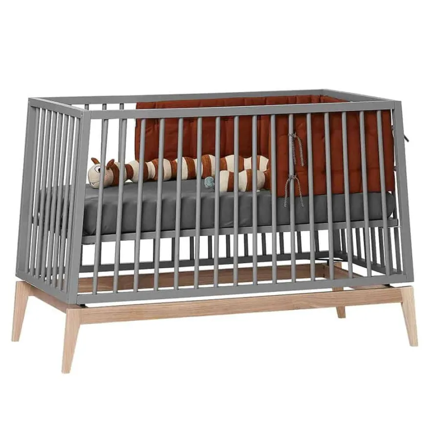 Leander Luna™ babyseng - 120x60 cm - grå eg