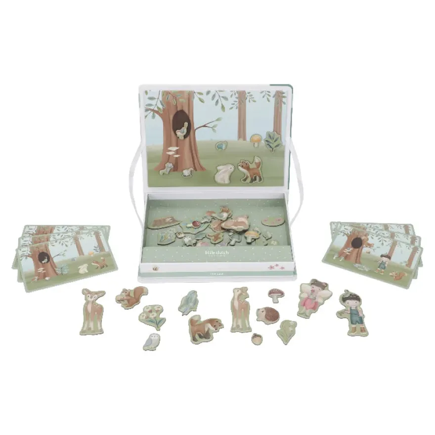 Little Dutch - Magnetisk legesæt - Forest Friends