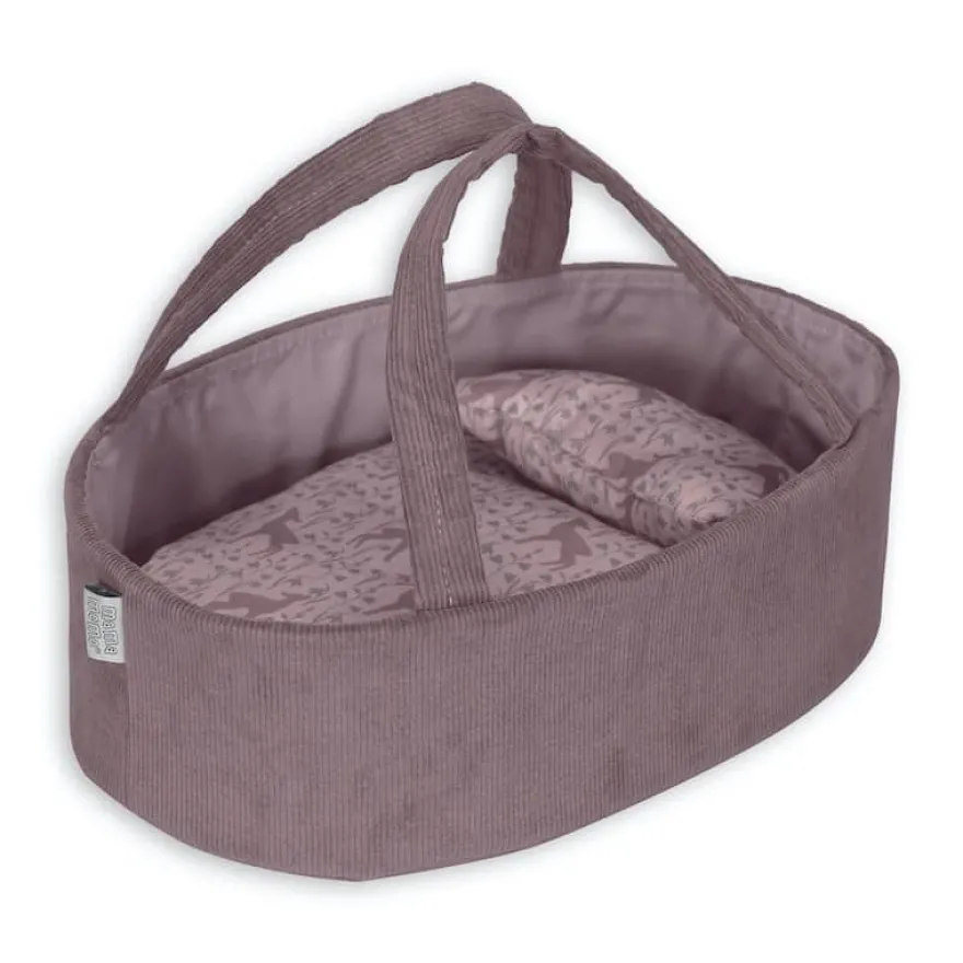 Mamamemo dukkelift 35 cm - fløjl - syren