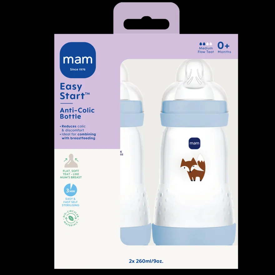 MAM Easy Start Anti - Colic 260ml 2 pak - Blå