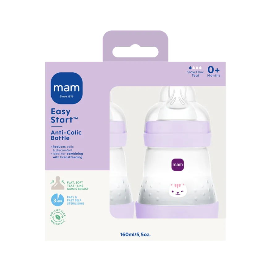 MAM Easy Start Anti - Colic 160ml 2p Pink