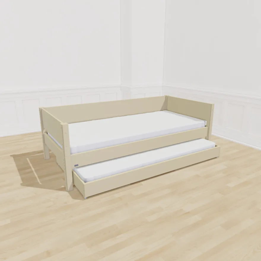 Manis-h Liv Børneseng med Gæsteseng 90x200 - Dusty Sand