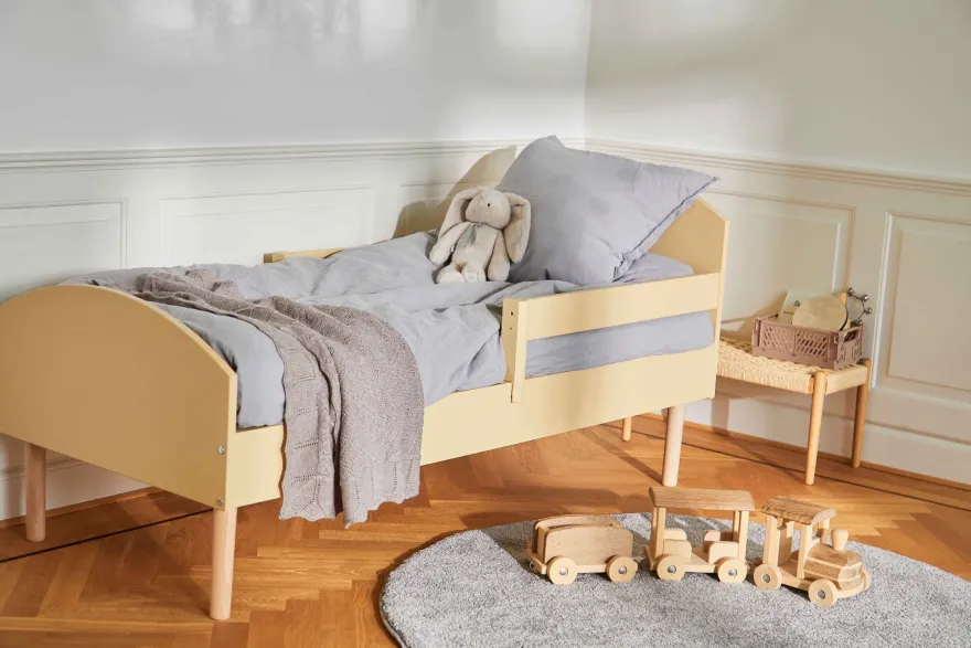Manis-H Retro seng med 2 sengeheste og lamelbund 70*160 cm flere farver