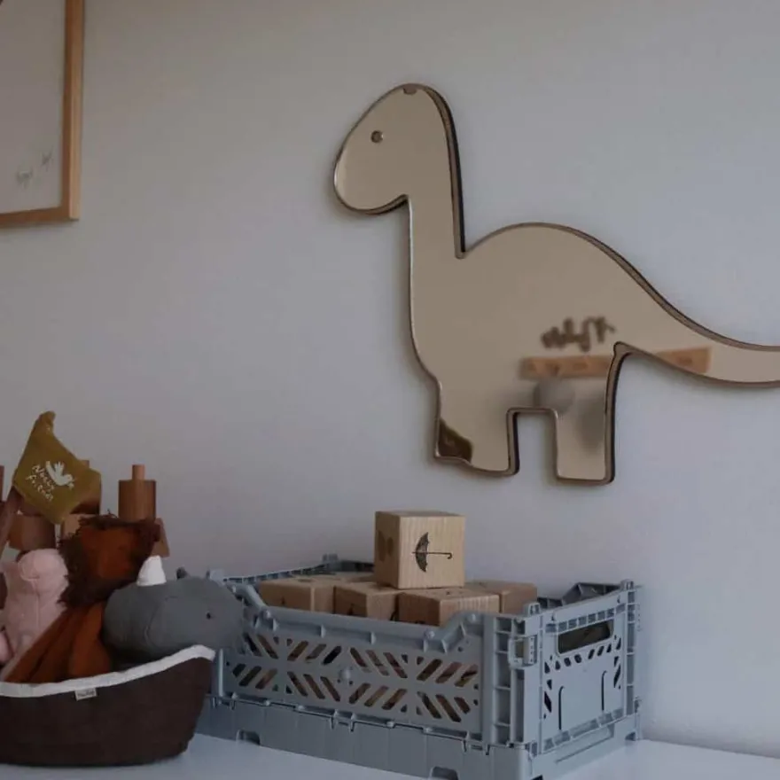 Maseliving dino spejl - egetræ