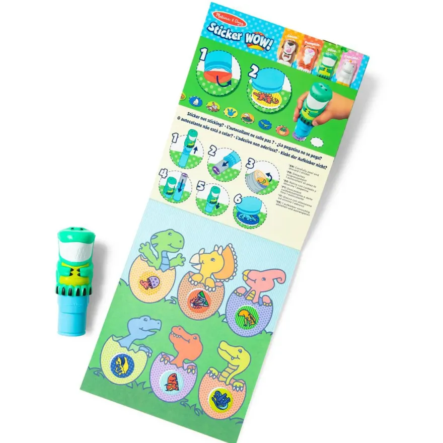 Melissa & Doug Klistermærkesæt - Sticker Wow! - Dino