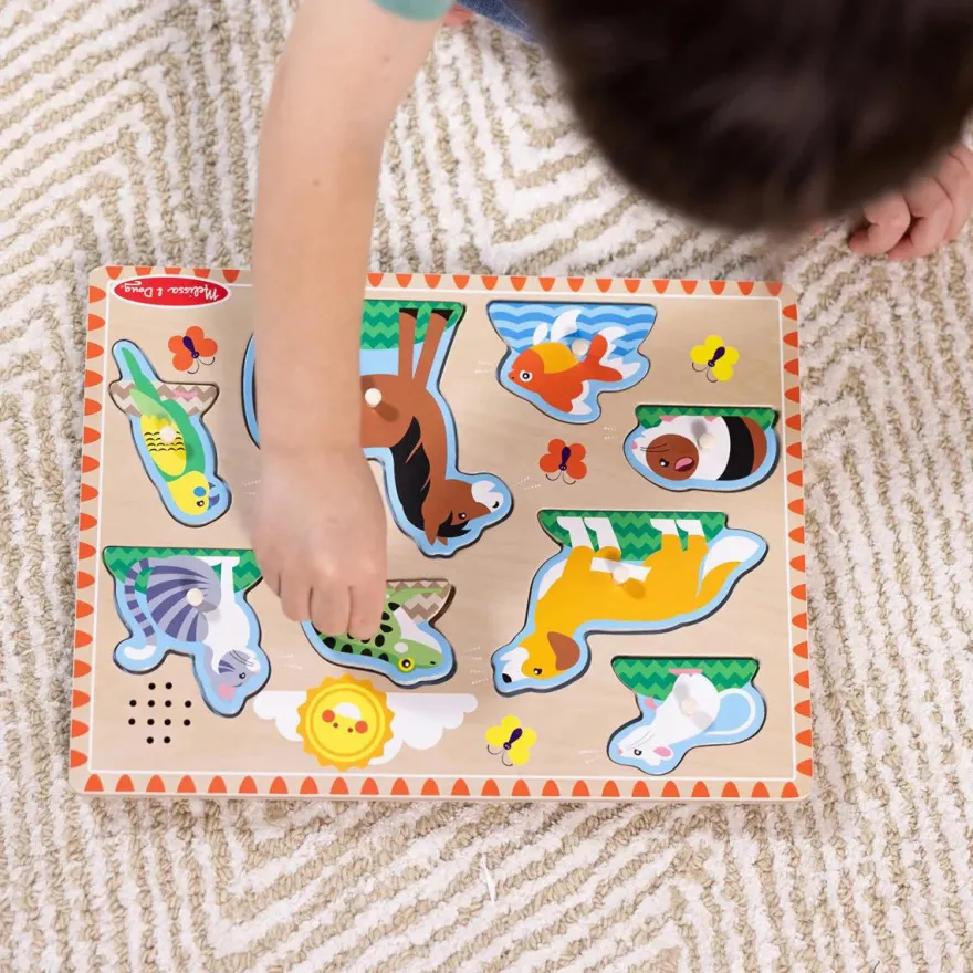Melissa & Doug Puslespil - Lyd - Kæledyr