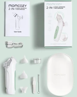 Momcozy BreezyClear™ 2-i-1 elektrisk næsesuger med spray og sug