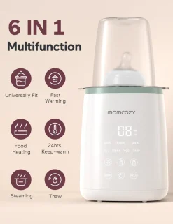 Momcozy 6-i-1 hurtig flaskevarmer