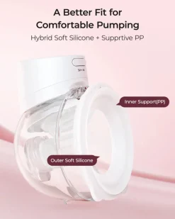 Momcozy S12 Pro bærbar brystpumpe – hvid