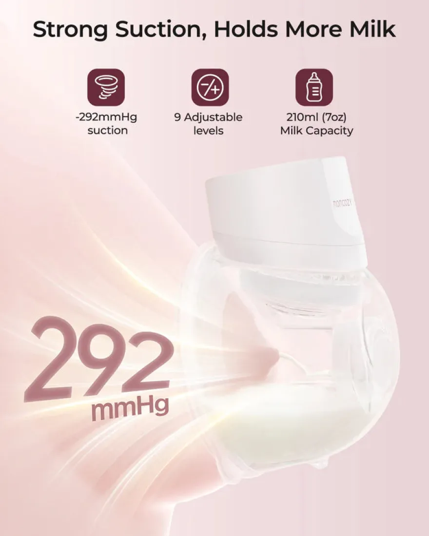 Momcozy S12 Pro bærbar brystpumpe – hvid