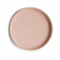 Mushie Klassisk Skridsikker Silikone Tallerken Blush