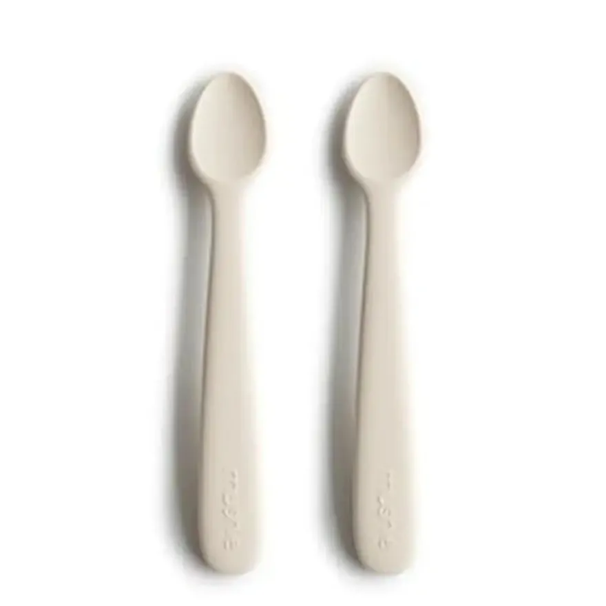Mushie Silikone Babyskeer 2 - Pak Ivory